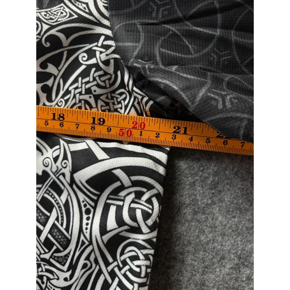 DENATER Viking Raven Valhalla T-Shirt Men’s M Black Norse All Over Print
